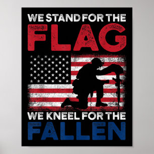Patriotisches T-Shirt. Gedenktag patriotische Bekl Poster