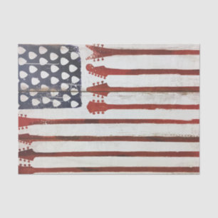 Patriotisches Thema der amerikanischen Flagge mit Seidenpapier