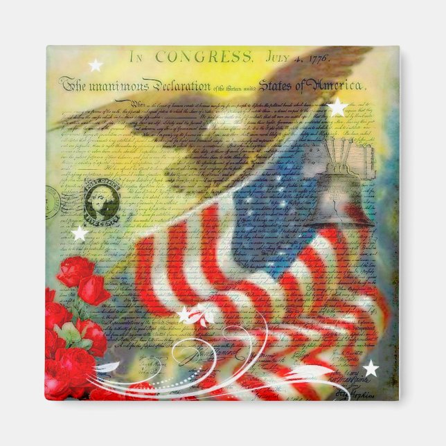 Patriotisches Thema Magnet (Vorne)
