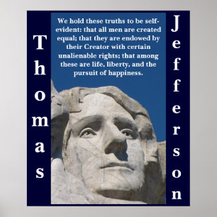 Patriotisches Thomas- Jeffersonplakat Poster