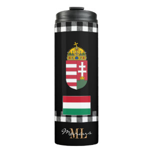 Patriotisches Ungarn reist Mug, ungarische Flagge Thermosbecher