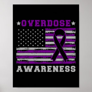 Patriotisches US-Flag-Arzneimittel Überdosierung O Poster