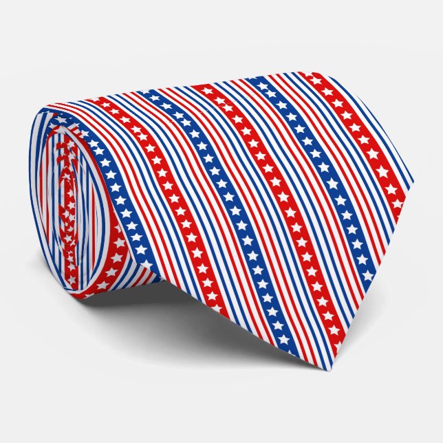 Patriotisches US Flagge Krawatte (Gerollt)