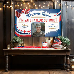 Patriotisches US-Flagge Willkommensfoto 3x5' Banner