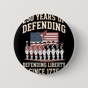 Patriotisches-USA Armee-US Militärparade 250-Jahr- Button