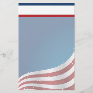 Patriotisches USA-Briefpapier mit Briefkopf Briefpapier