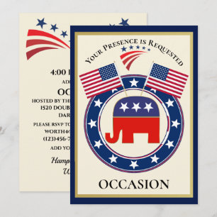 Patriotisches USA Einladung