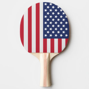 Patriotisches USA-Flagge-Ping-Pong-Paddel – Amerik Tischtennis Schläger