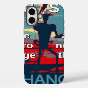 Patriotisches USA-Hoffnungs-Grafik-Art-Print-Desig iPhone 16 Plus Hülle