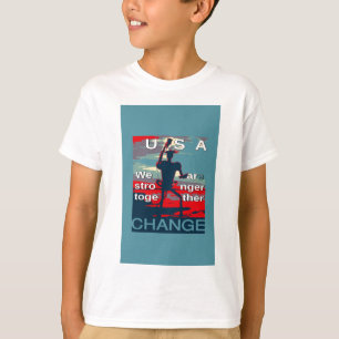 Patriotisches USA-Hoffnungs-Grafik-Art-Print-Desig T-Shirt