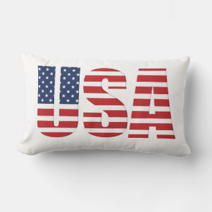 Patriotisches USA-Kissen Lendenkissen