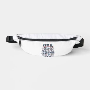 Patriotisches USA Lasst Freiheitsschlüssel Vektor- Bauchtasche