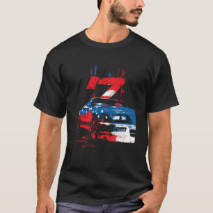 Patriotisches USA-Rot, Weiß und Blau IROC Z Muscle T-Shirt