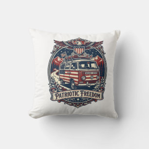 Patriotisches Van-Leben-Vektorgrafik-T-Shirt_1 Kissen