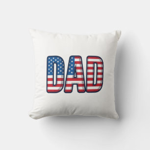 Patriotisches VATER-Vektor-Shirt-Design_1 Kissen