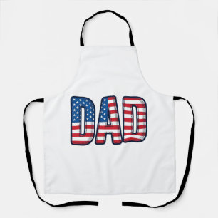 Patriotisches VATER-Vektor-Shirt-Design_1 Schürze