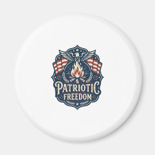 Patriotisches Vektorgrafik-T-Shirt zur Bonfire Nig Magnet