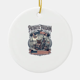 Patriotisches Veranda-Bücherwurm-Vektorgrafik-T-Sh Keramik Ornament