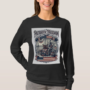 Patriotisches Veranda-Bücherwurm-Vektorgrafik-T-Sh T-Shirt