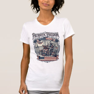 Patriotisches Veranda-Bücherwurm-Vektorgrafik-T-Sh T-Shirt