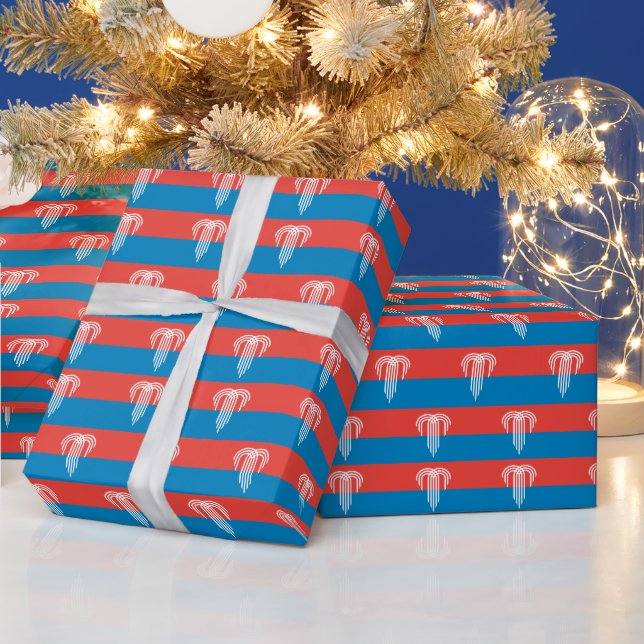 Patriotisches Verpackungspapier mit Fahne von Kans Geschenkpapier (Feiertage)