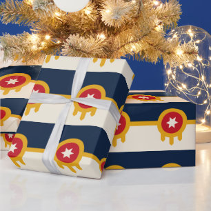 Patriotisches Verpackungspapier mit Fahne von Tuls Geschenkpapier