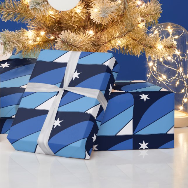 Patriotisches Verpackungspapier mit Flagge von Kol Geschenkpapier (Feiertage)