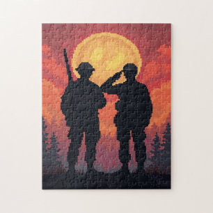 Patriotisches Versteckbild-Mosaik-Aktivitätsspiel 