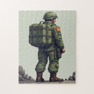 Patriotisches Versteckbild-Mosaik-Aktivitätsspiel