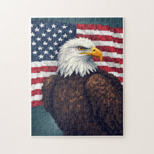 Patriotisches Versteckbild-Mosaik-Aktivitätsspiel 