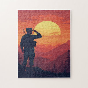 Patriotisches verstecktes Bild-Mosaik-Aktivitätssp