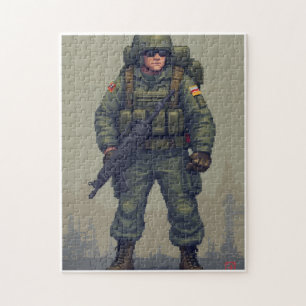 Patriotisches verstecktes Bild-Mosaik-Aktivitätssp