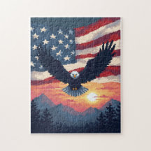 Patriotisches verstecktes Bild-Mosaik-Aktivitätssp