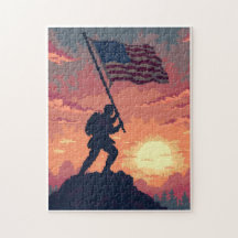 Patriotisches Verstecktes-Bild-Mosaik-Aktivitätssp