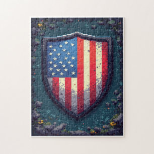 Patriotisches verstecktes Bild-Mosaik-Aktivitätssp