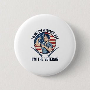 Patriotisches Vintage-Shirt mit Gravur für Frauen Button