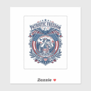 Patriotisches Vogelbeobachter-Vektorgrafik-T-Shirt Aufkleber