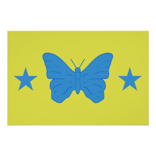 Patriotisches Wandposter mit der Flagge von Bady B Poster