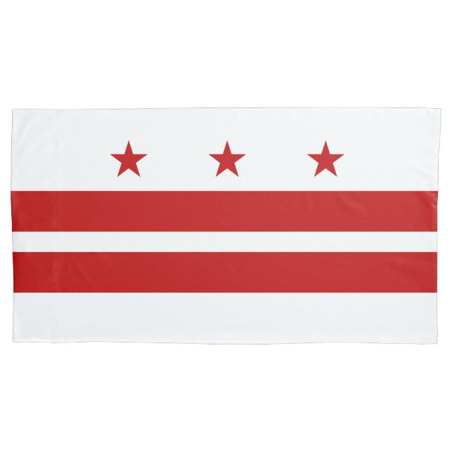 Patriotisches Washington D.C. Flag Kissenbezug (Vorderseite-Links)