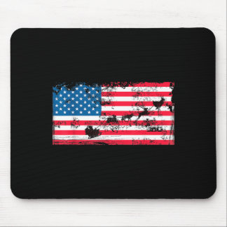 Patriotisches Weihnachten Amerikanische Flagge - S Mousepad