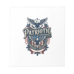 Patriotisches Weihnachten Vektorgrafik T-Shirt (2) Notizblock