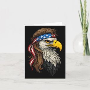 Patriotisches weißes Kopfadler-US-Flag-Bandana-Mul Karte