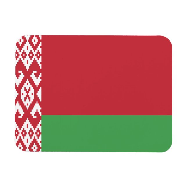 Patriotisches Weißrussisches Flaggenmagnet Magnet (Horizontal)