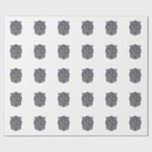 Patriotisches Western-Blumen-Vektorgrafik-T-Shirt Geschenkpapier