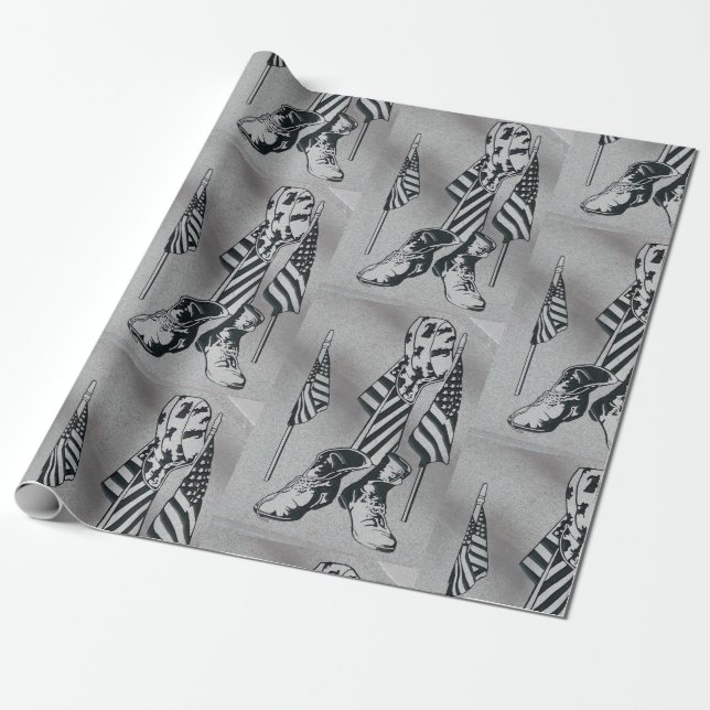 Patriotisches Wrapping-Papier Geschenkpapier (Ungerollt)