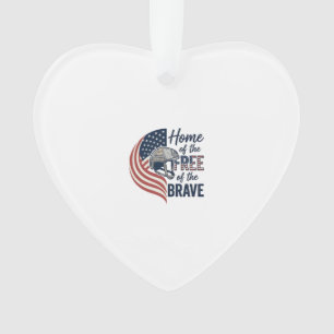 Patriotisches Zuhause der Freien Tapfere Helm Shir Ornament