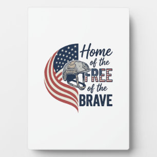 Patriotisches Zuhause der Freien Tapferen Helm Shi Fotoplatte