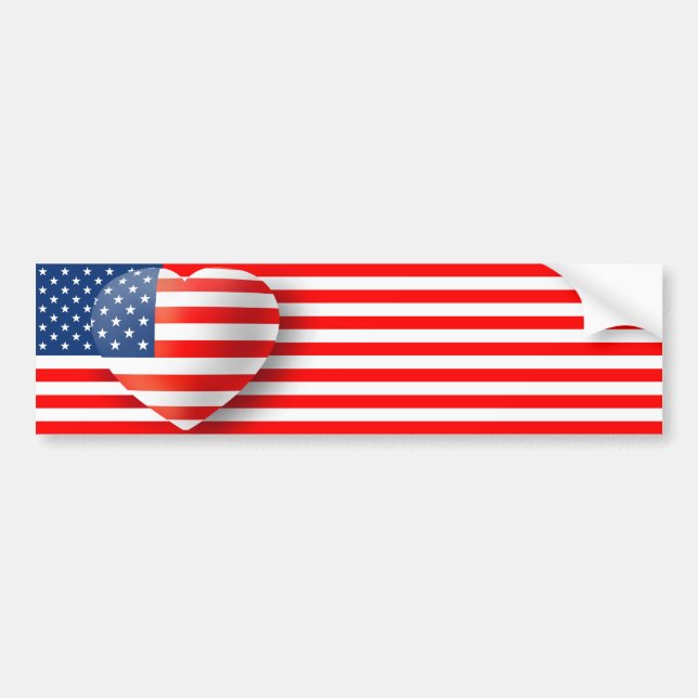 Patriotismus Autoaufkleber (Vorne)