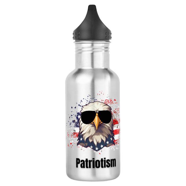 Patriotismus Edelstahlflasche (Links)