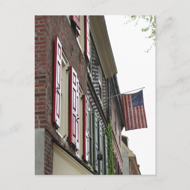 Patriotismus Kolonialstil Postkarte (Vorderseite)